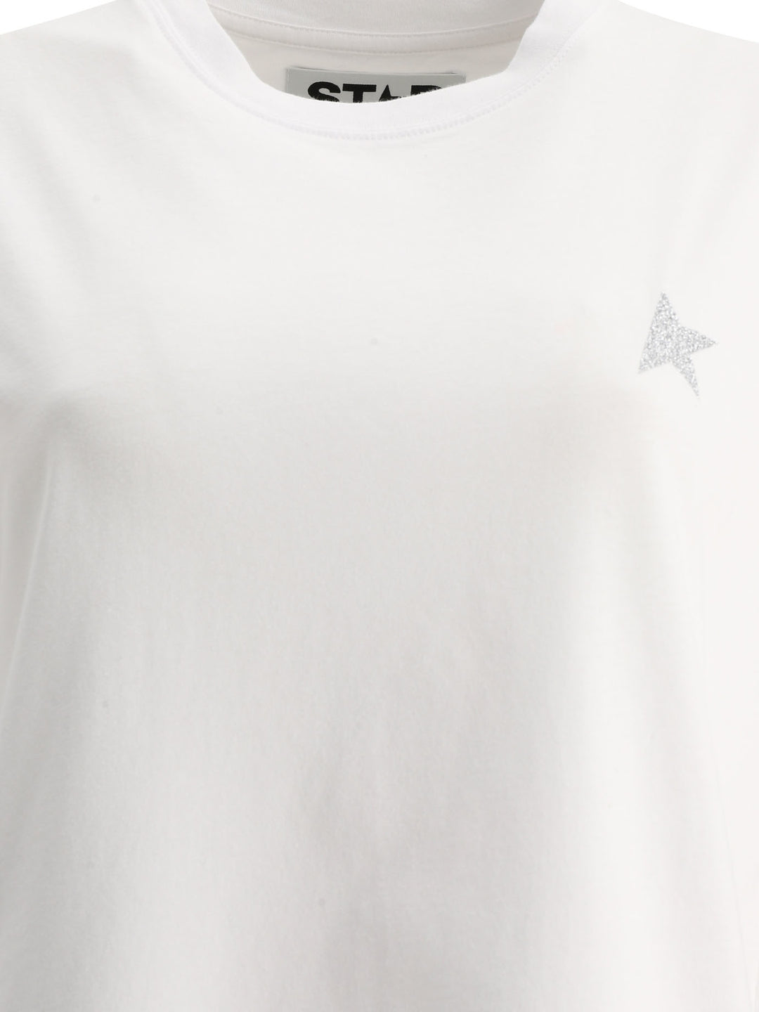 Glittered Small Star T-Shirts White