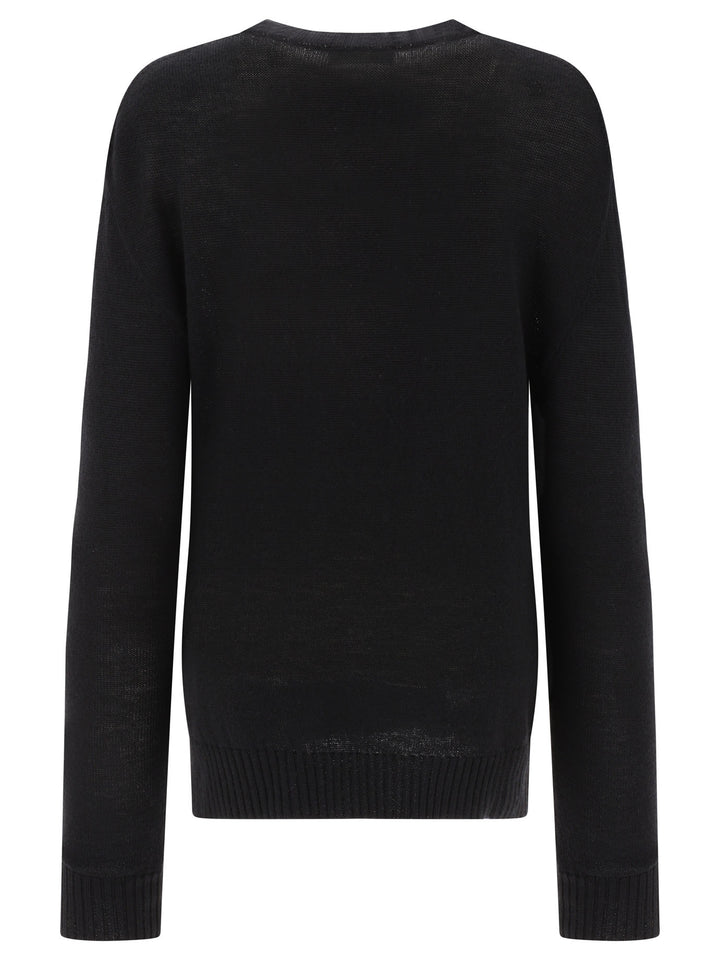 Ultrafine Wool Sweater Knitwear Black