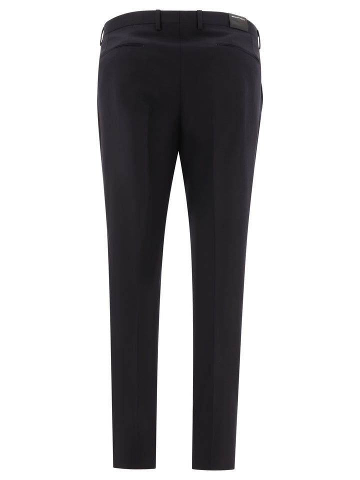 Tailored Wool Trousers Black