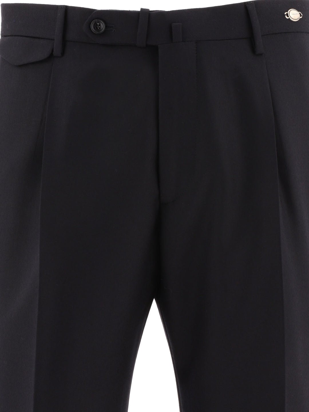 Tailored Wool Trousers Black