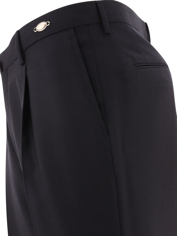 Tailored Wool Trousers Black