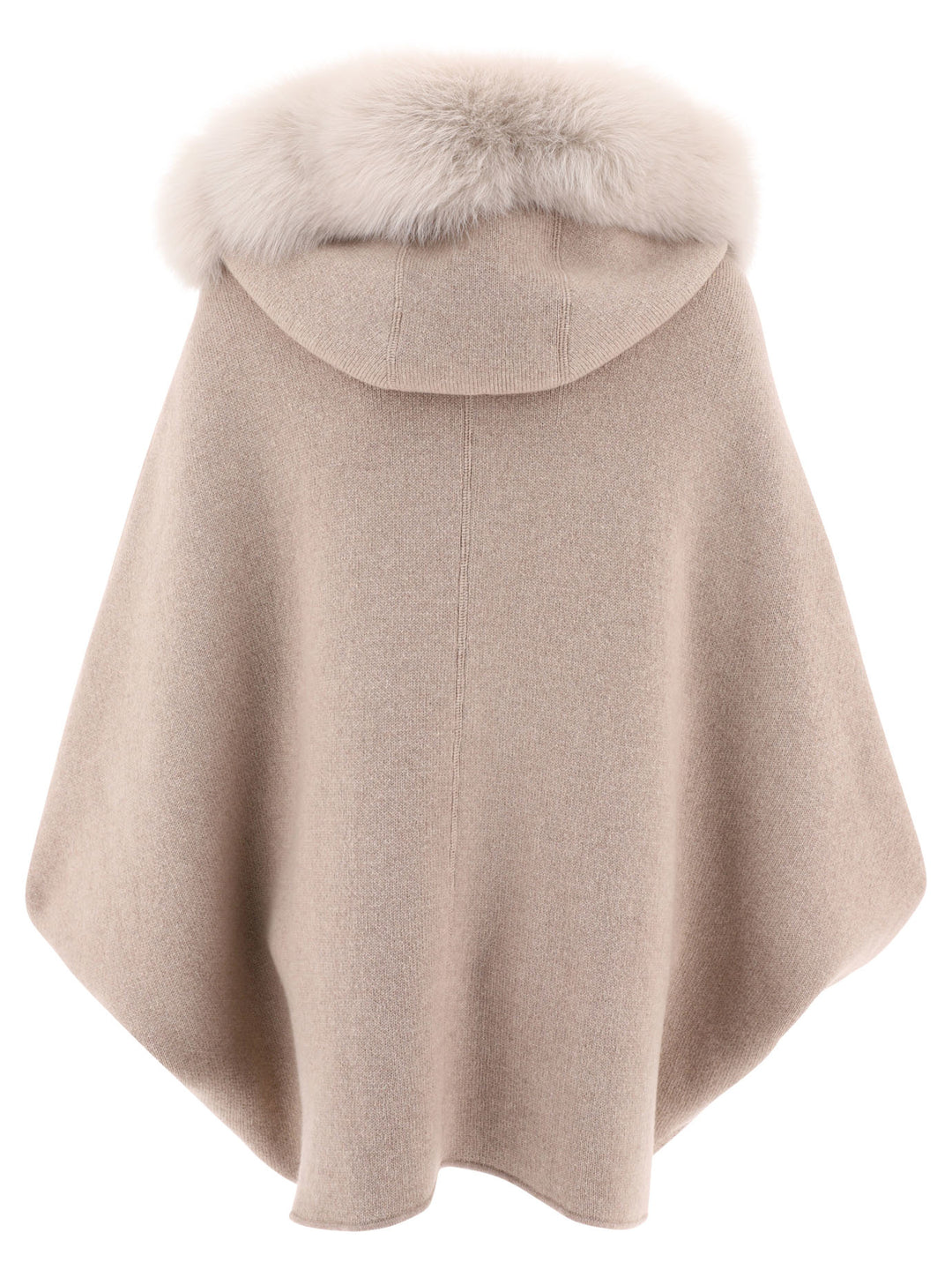 Wool And Cashmere Cape Coats Beige