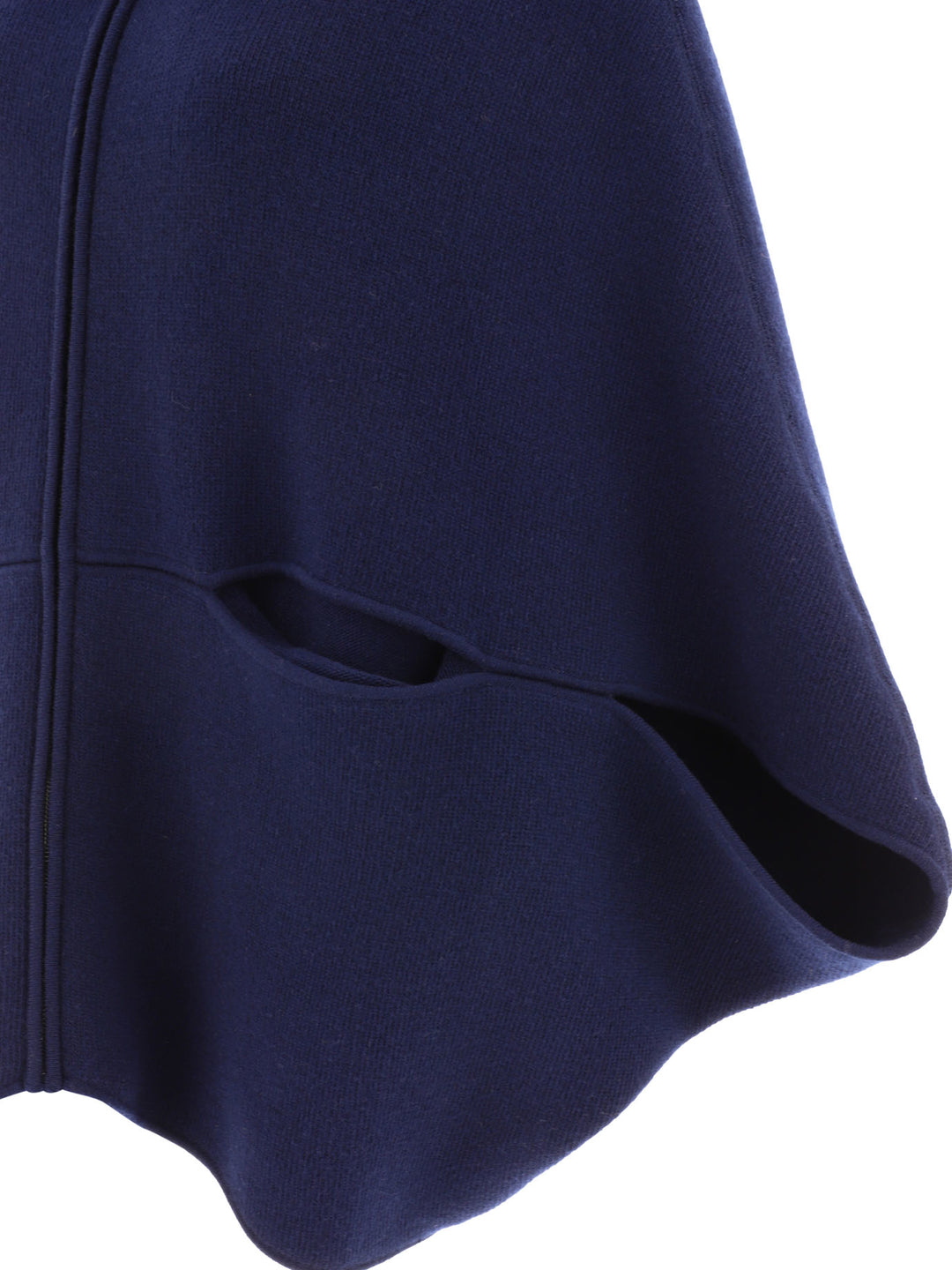 Wool And Cashmere Cape Coats Blue