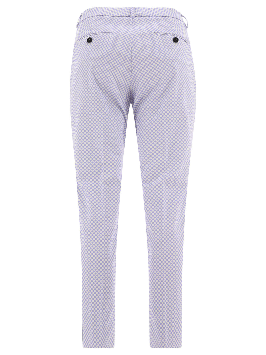 Cropped Cigarette Trousers Light Blue