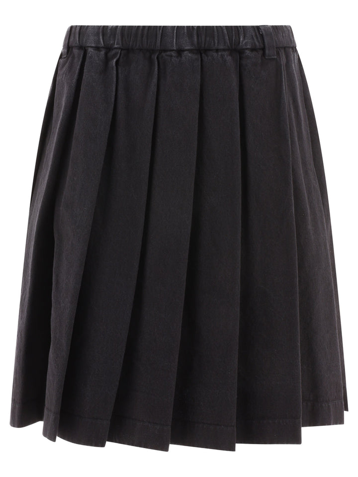 Pleated Skirt Skirts Black