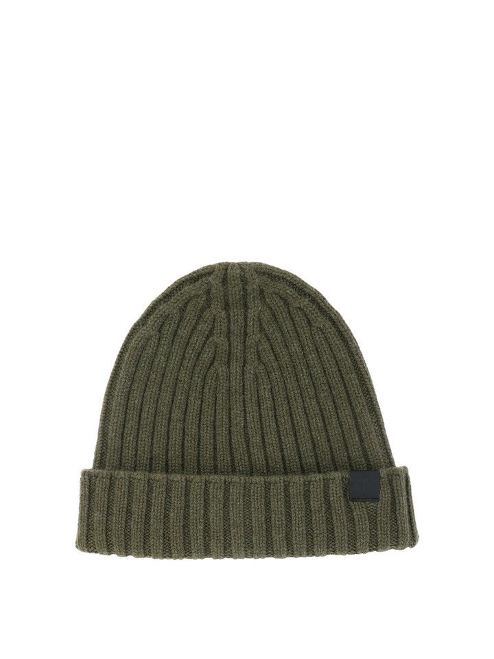 Ribbed Beanie Hats Green