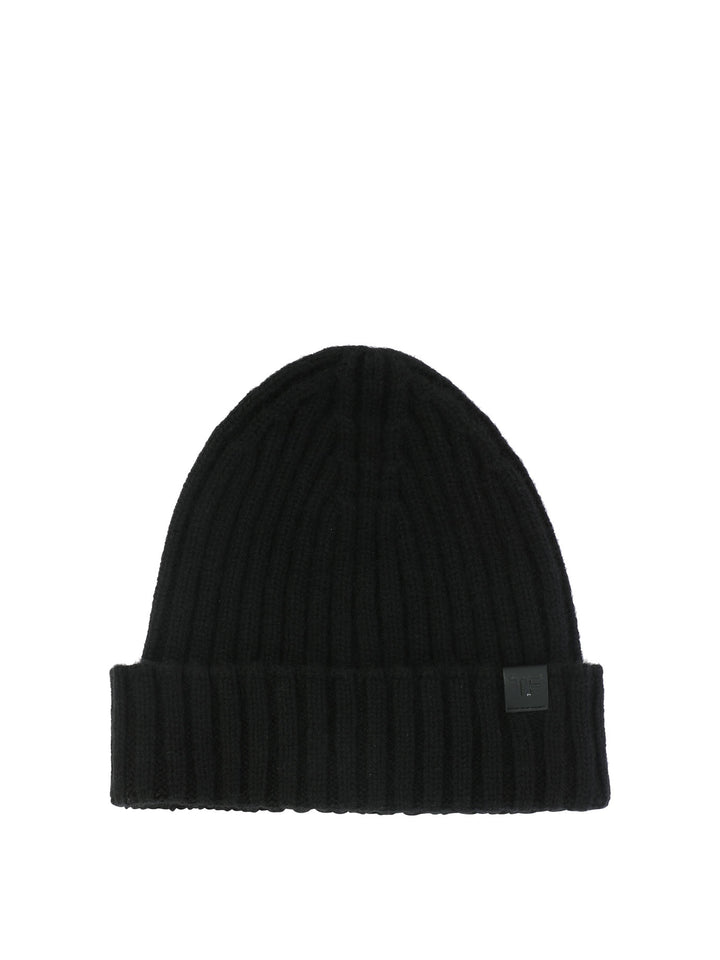 Ribbed Beanie Hats Black