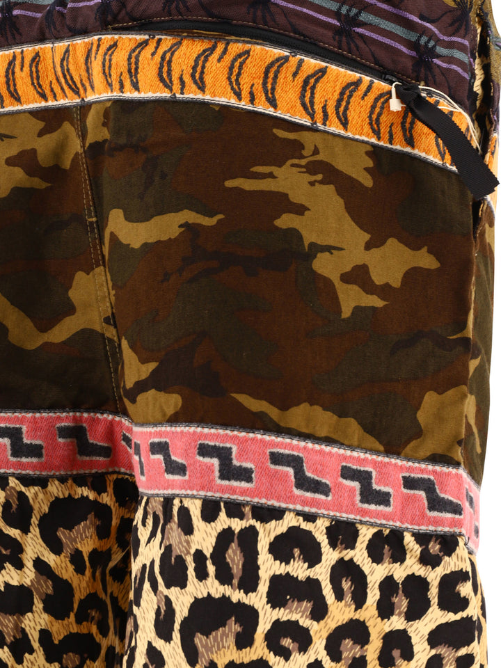 Camo Crazy Patchwork Short Brown