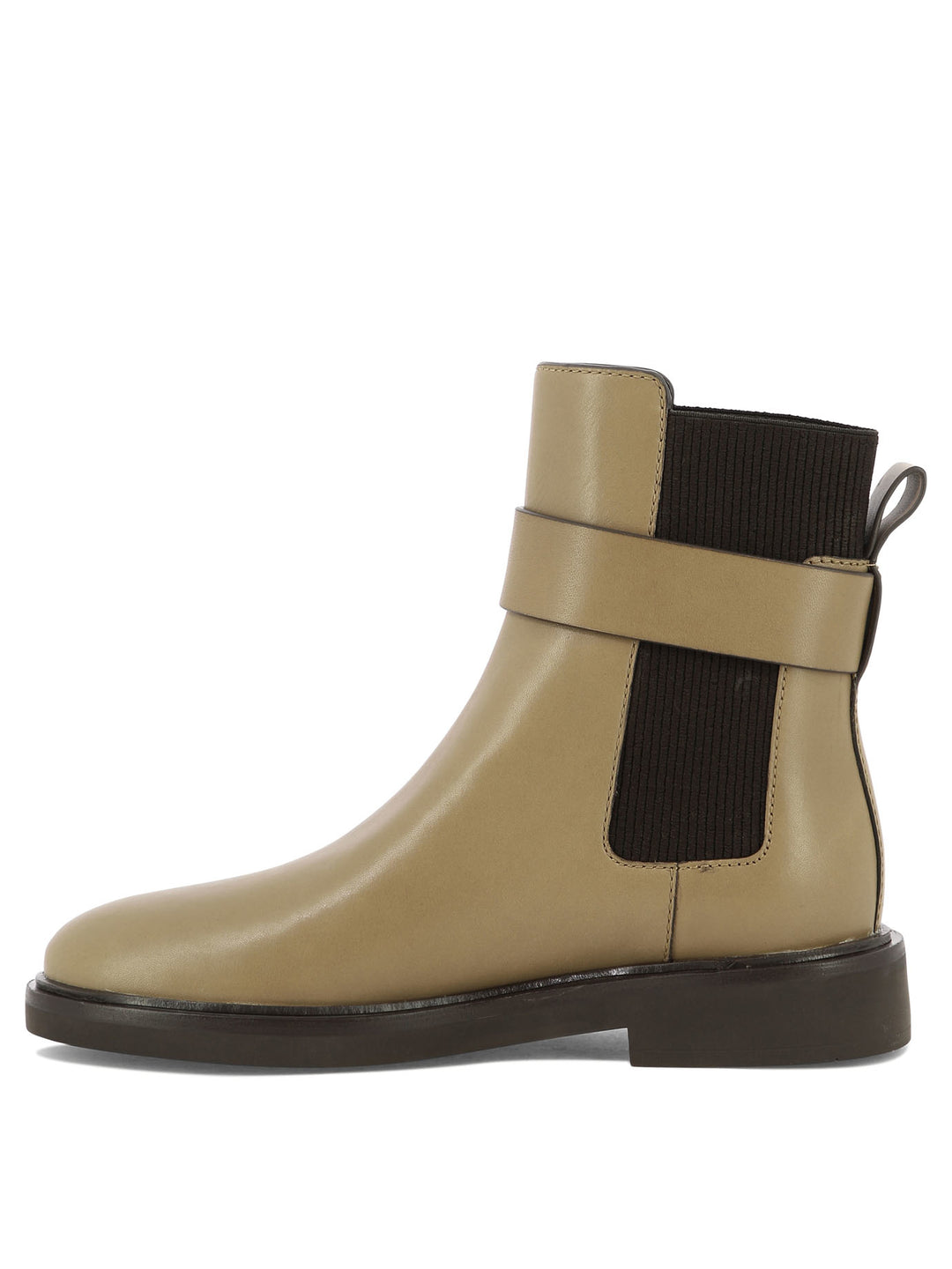 Double T Ankle Boots Beige