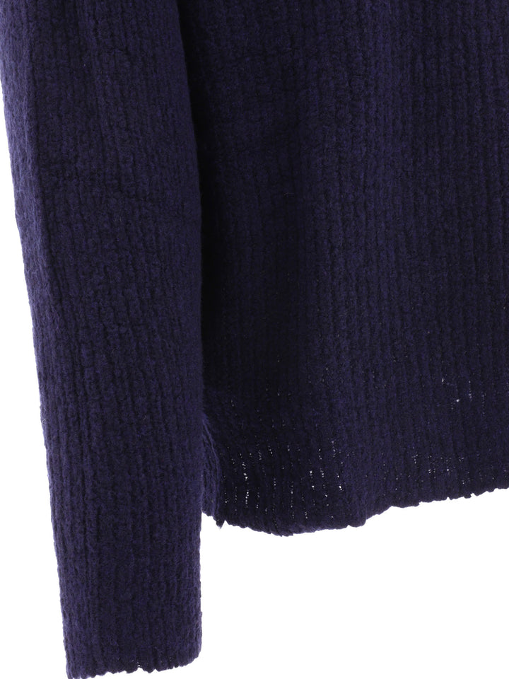 Hooded Sweater Knitwear Blue