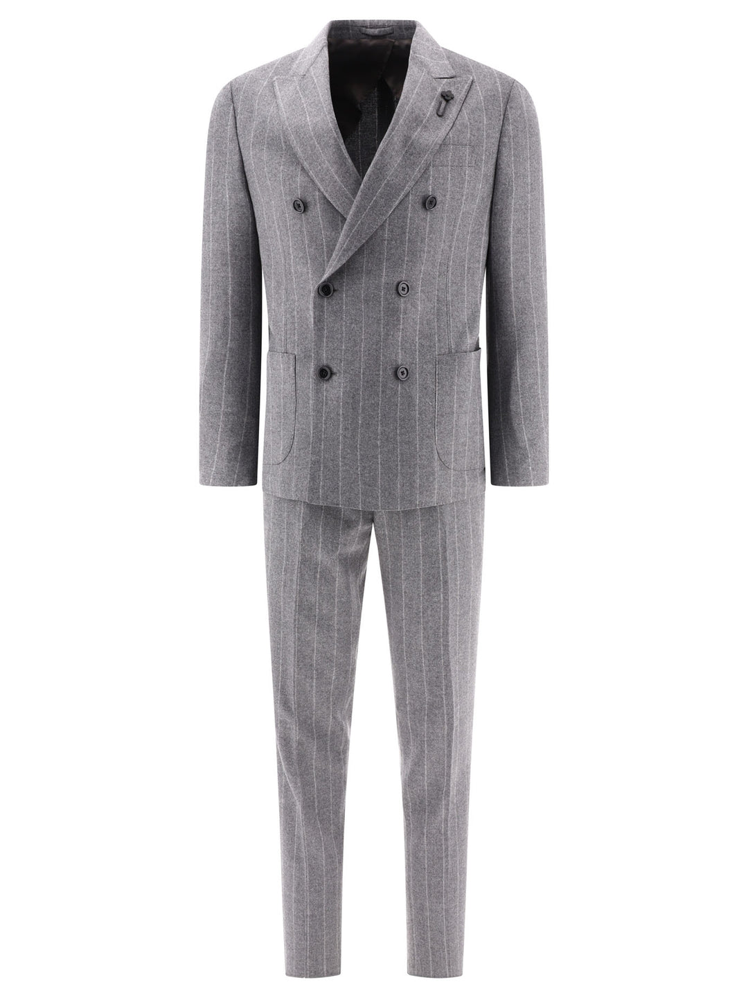 Pinstriped Suit Suits Grey