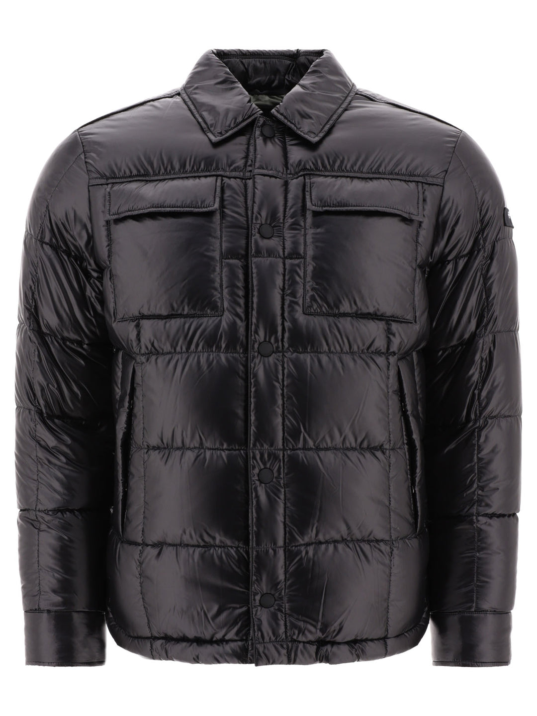 Down Jacket With Patch Pockets Jackets Black