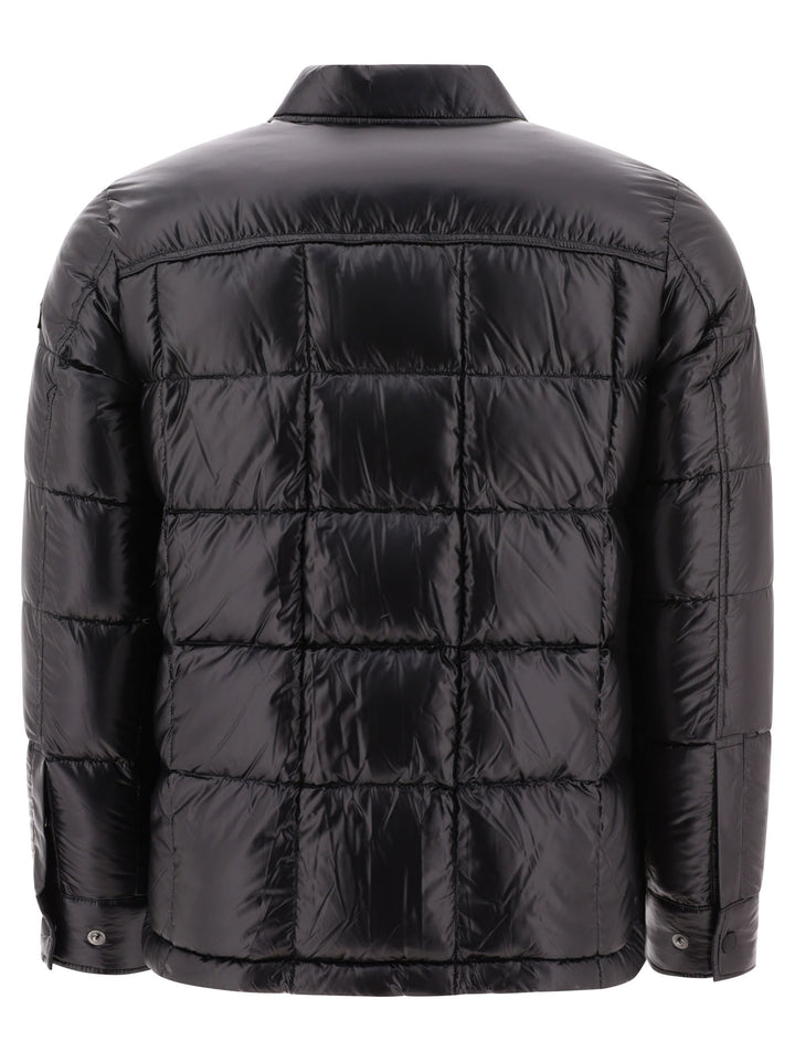 Down Jacket With Patch Pockets Jackets Black