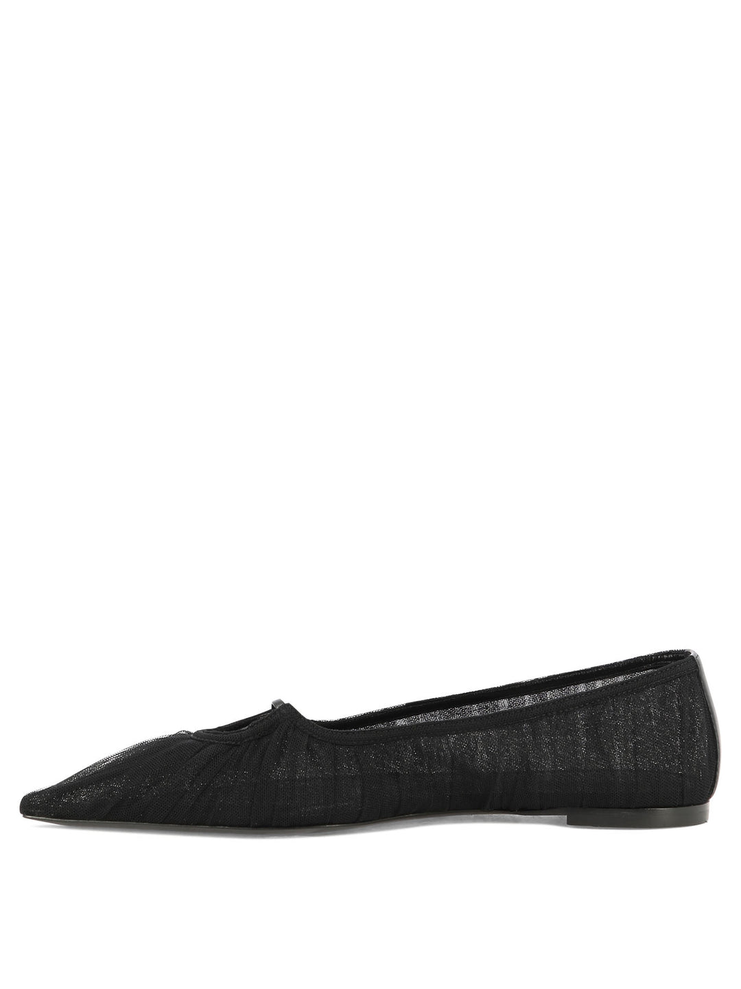 Pointed-Toe Ballet Flats Ballerinas Black