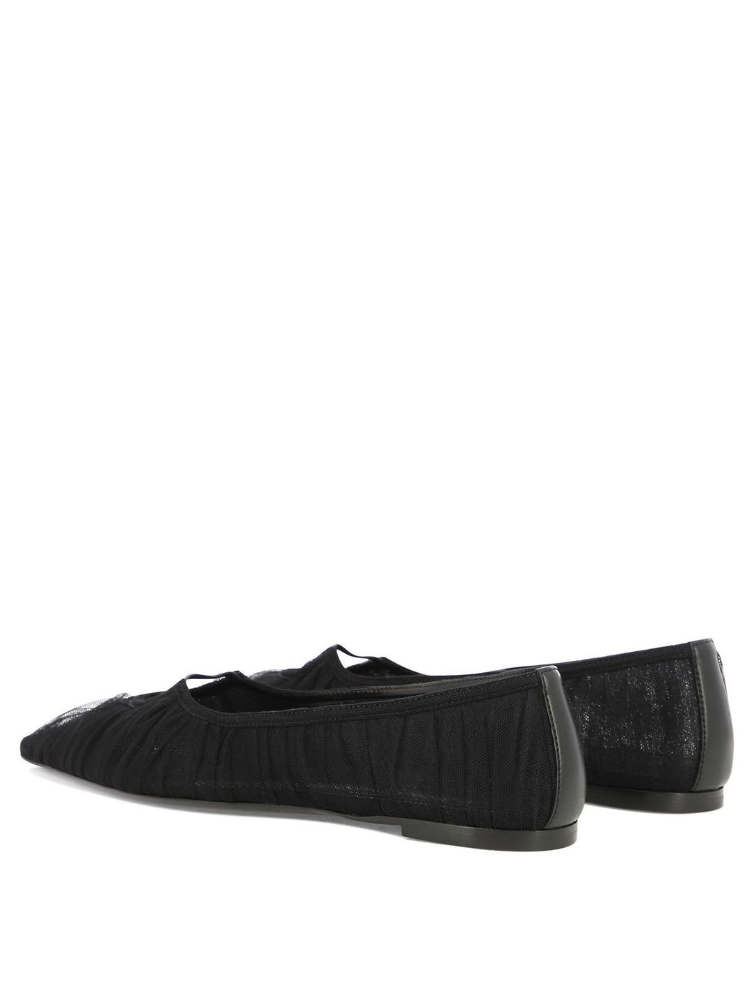 Pointed-Toe Ballet Flats Ballerinas Black