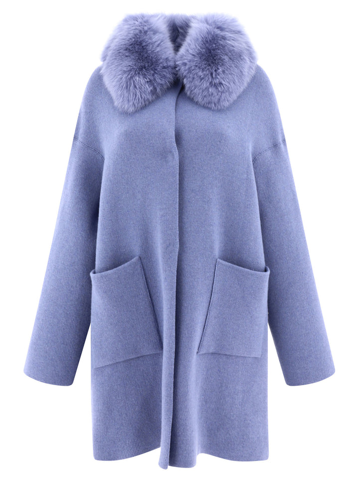 Wool And Cashmere Coat Coats Light Blue