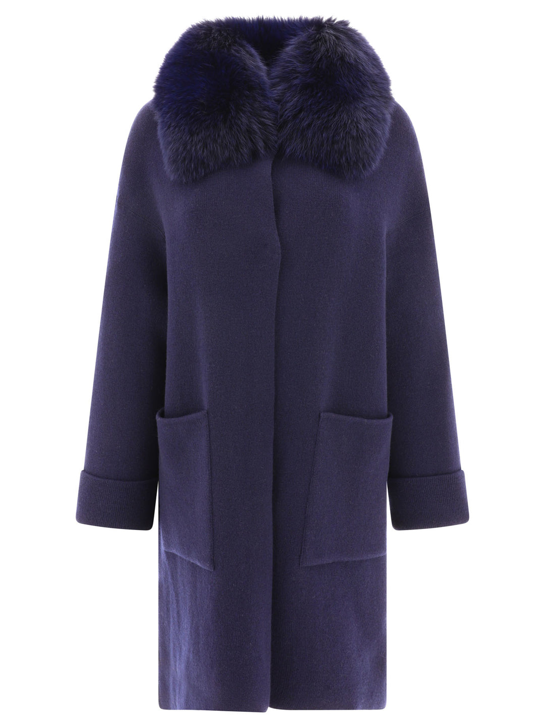 Wool And Cashmere Coat Coats Blue