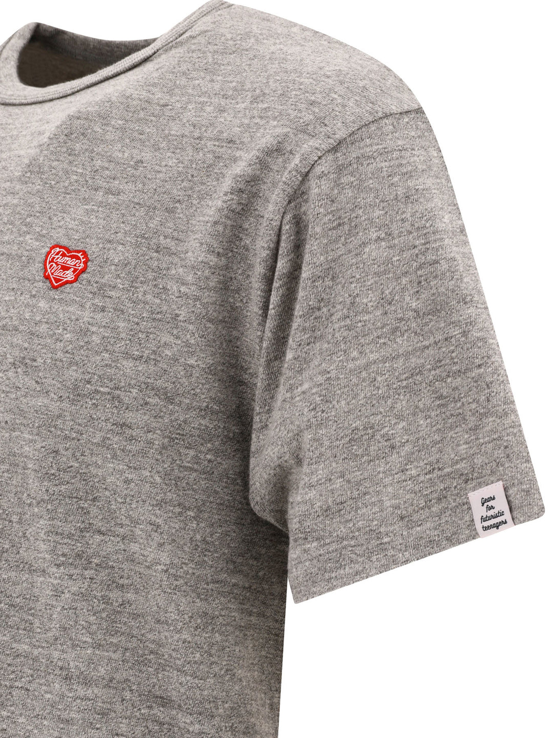 Heart Badge T-Shirts Grey