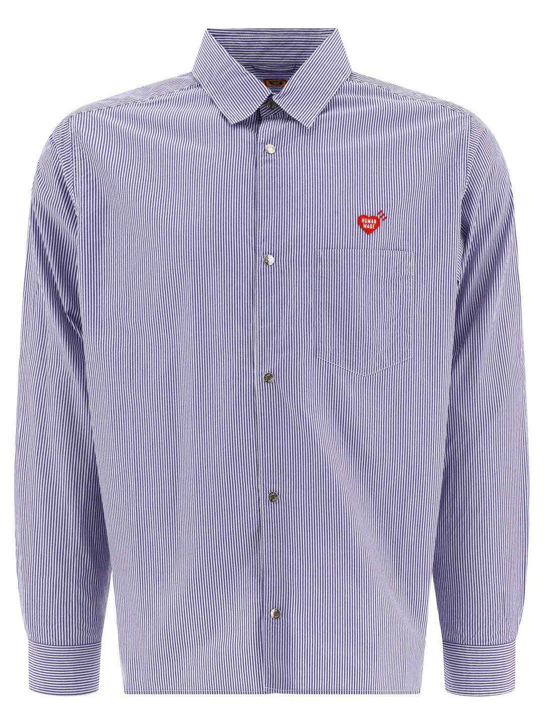 Striped Shirt With Logo Shirts Blue