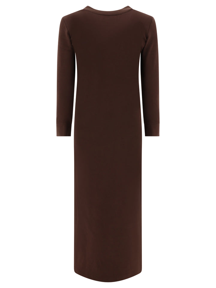 3/4 Sleeves Tailored Dress Dresses Brown