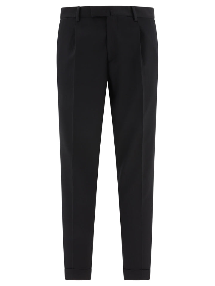 Wool Trousers Black