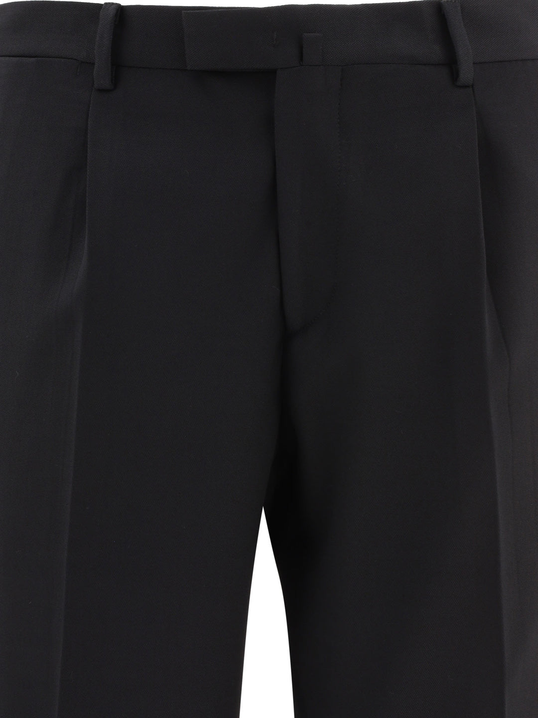 Wool Trousers Black