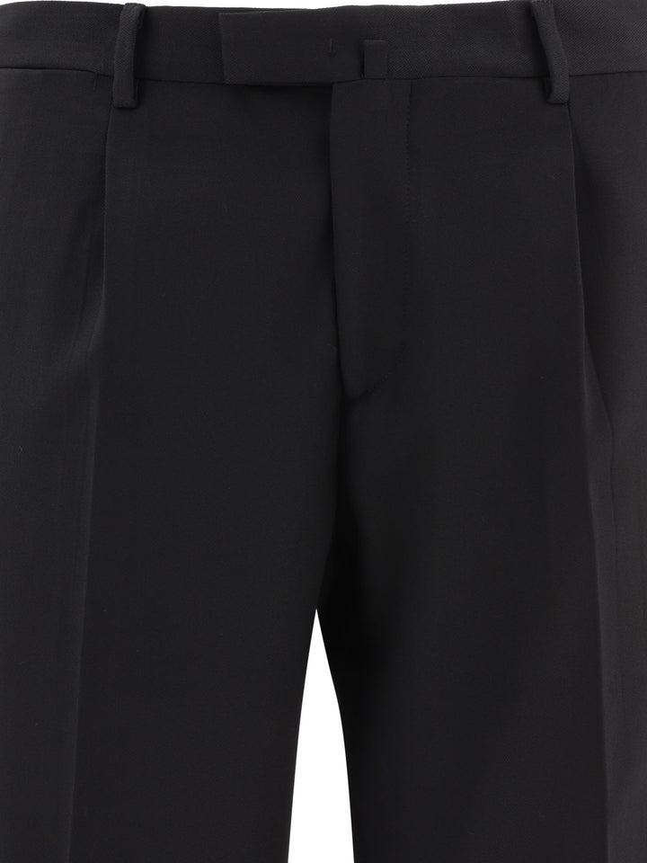 Wool Trousers Black