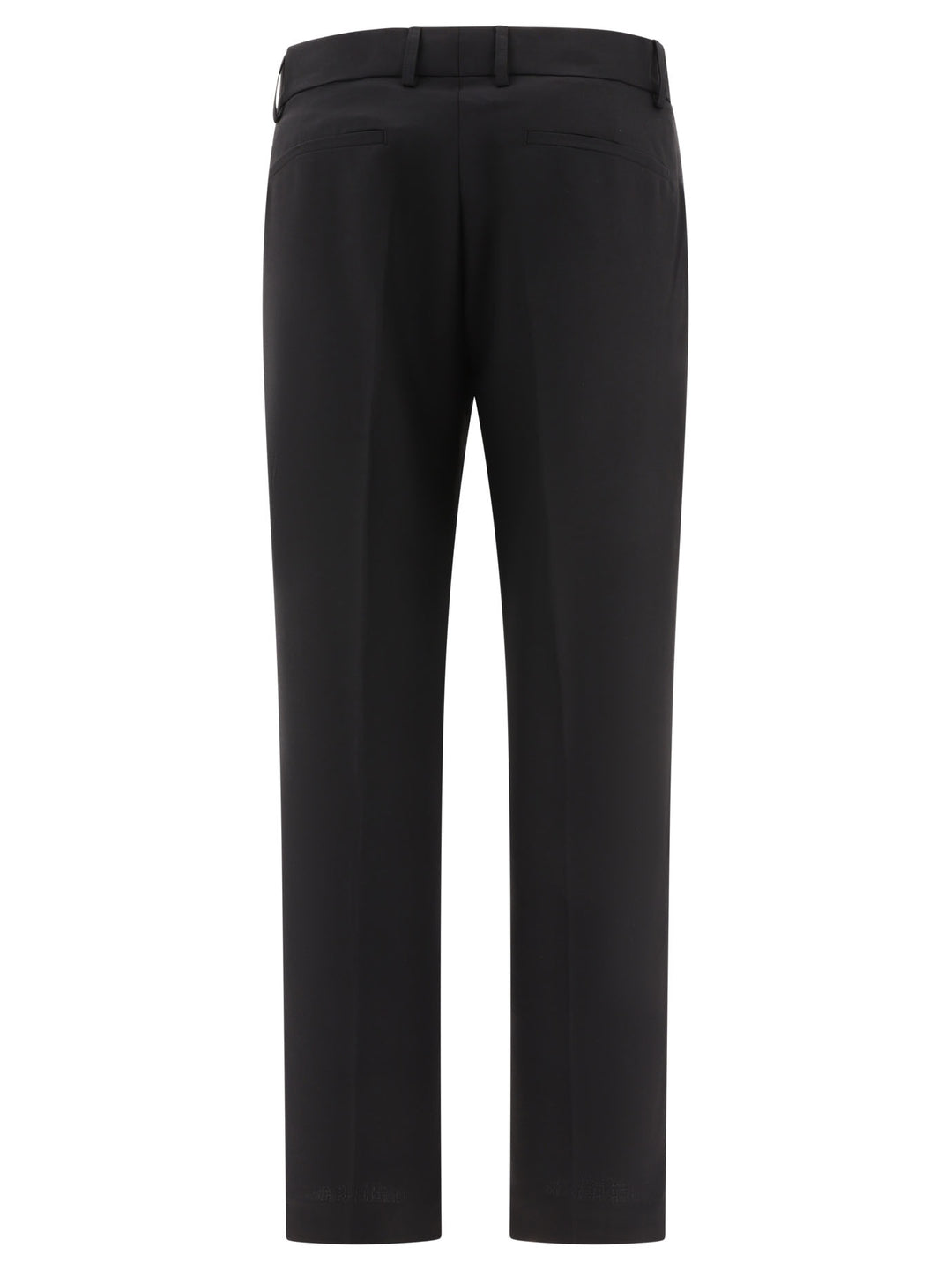 Technical Fabric Pants With Metal Dg Logo Trousers Black