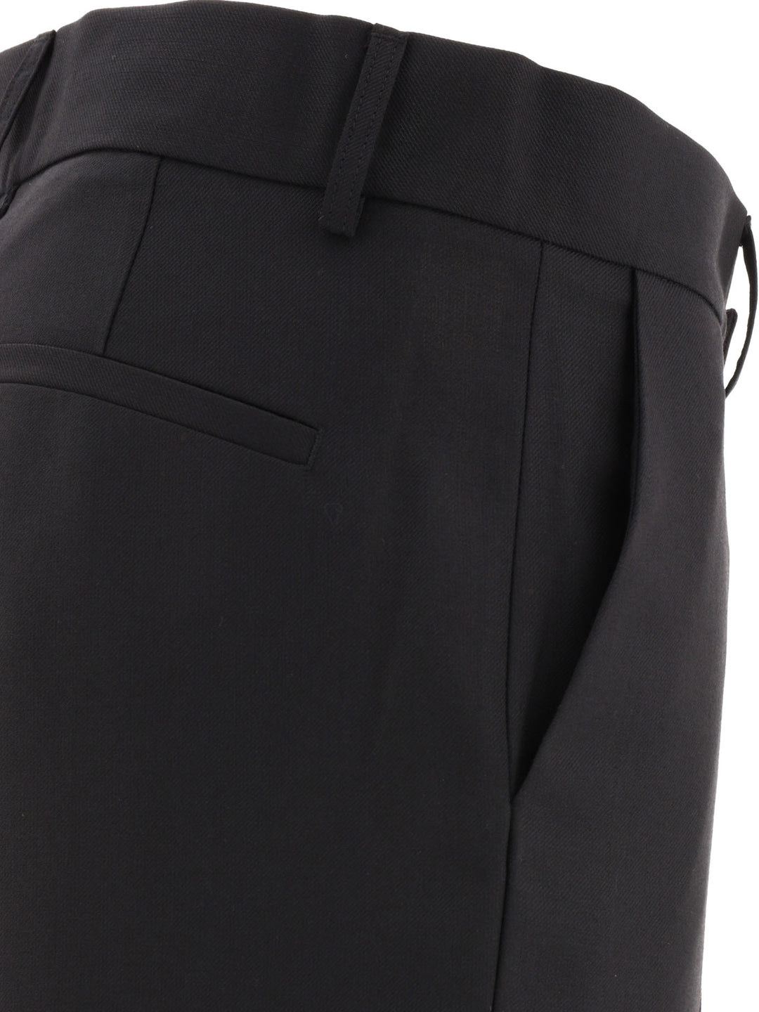 Technical Fabric Pants With Metal Dg Logo Trousers Black