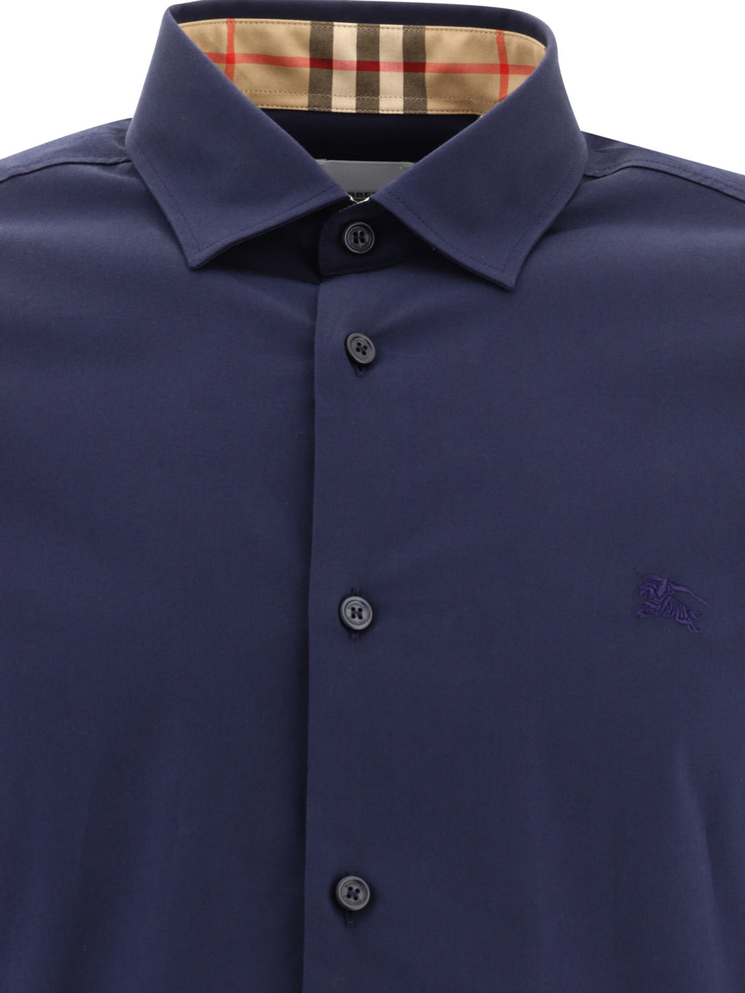 Ekd Stretch Cotton Shirt Shirts Blue