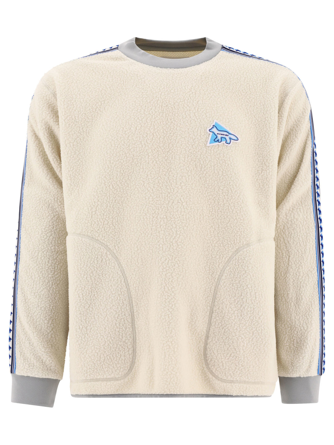 And Wander X Maison Kitsuné Sweatshirts White