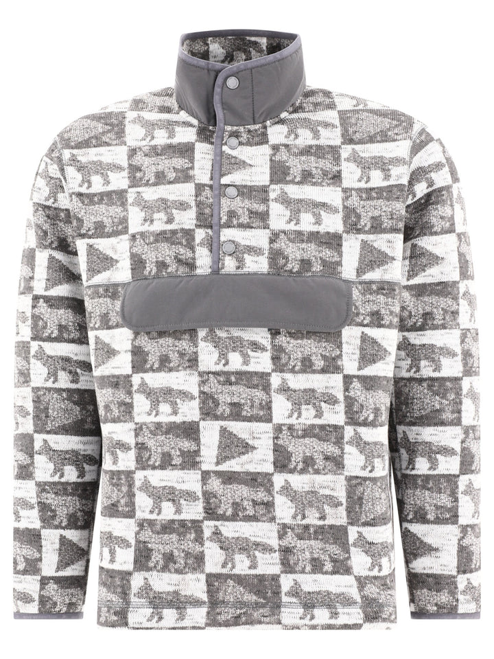 And Wander X Maison Kitsuné Sweatshirts Grey