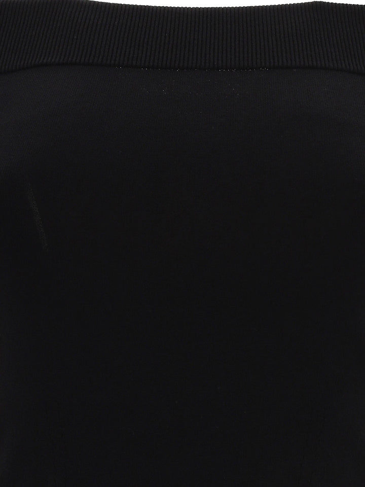 Boat-Neck Top Tops Black