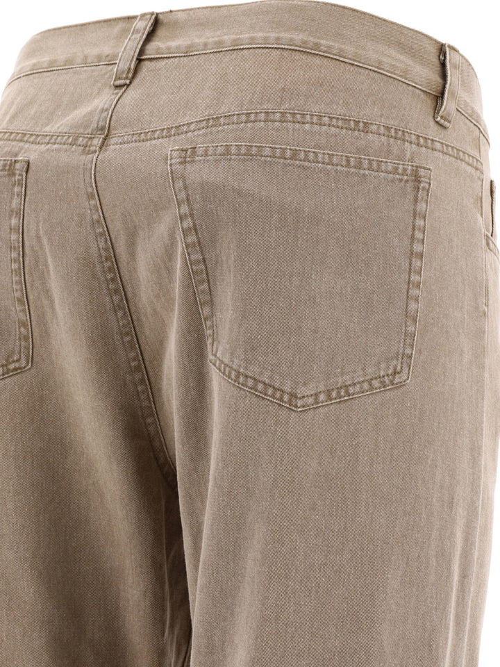 Straight-Leg Jeans Beige