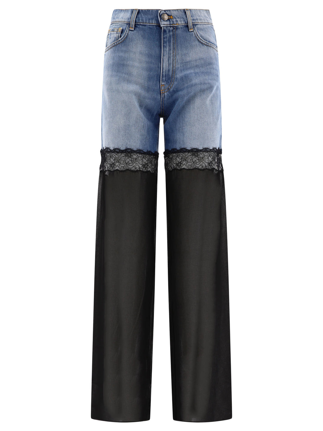 Denim And Tulle Jeans Black