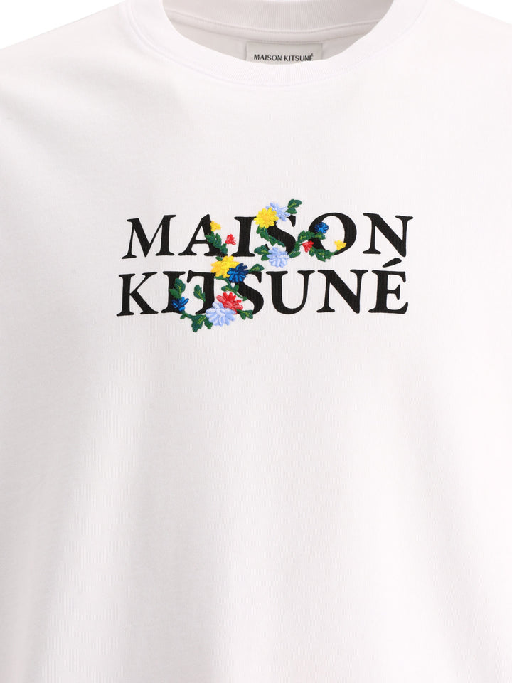 Maison Kitsuné Flowers T-Shirts White