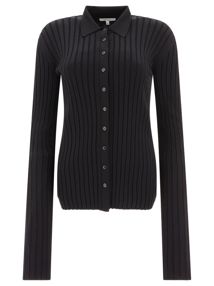 Ribbed Shirt Shirts Black