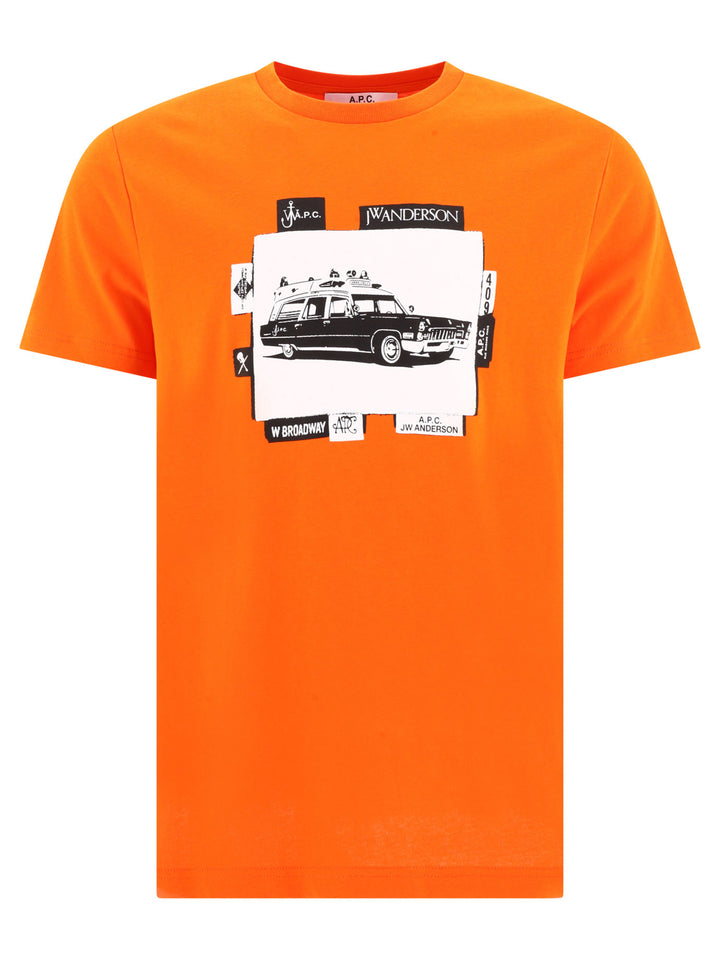 Jo Apc X Jw Anderson T-Shirts Orange