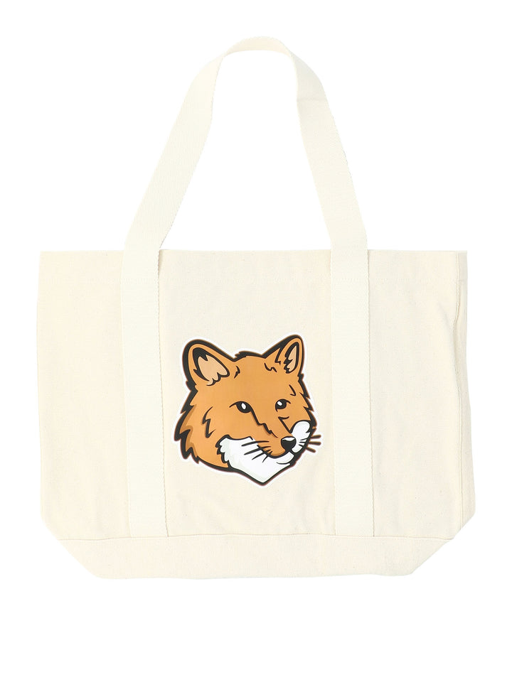 Fox Head Shoulder Bags Beige