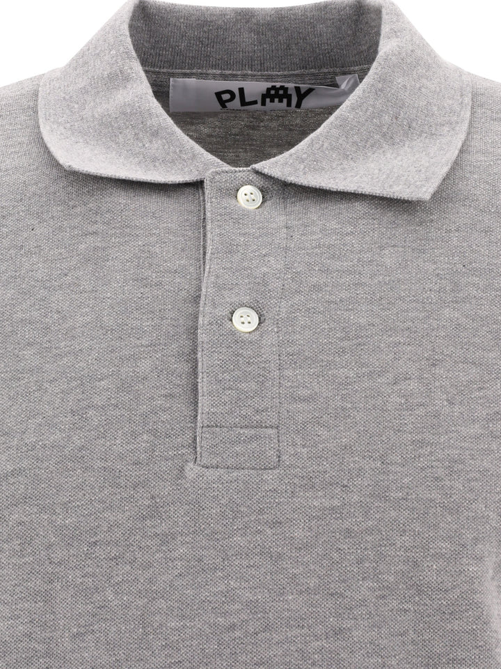 Comme Des GarçOns X Invader Polo Shirts Grey