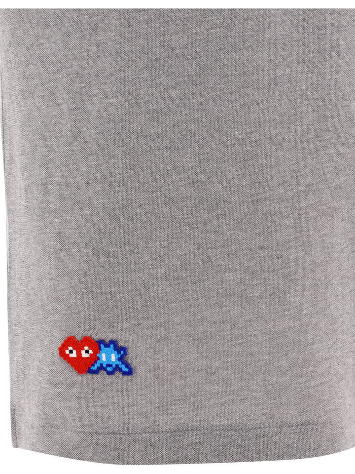 Comme Des GarçOns X Invader Polo Shirts Grey