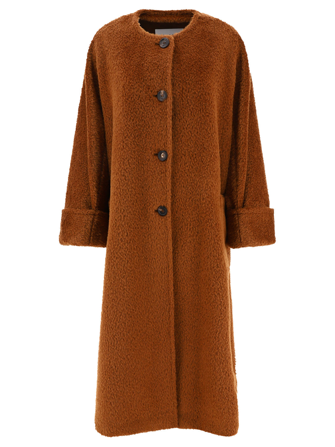 Oversized Alpaca And Wool Coat Coats Brown