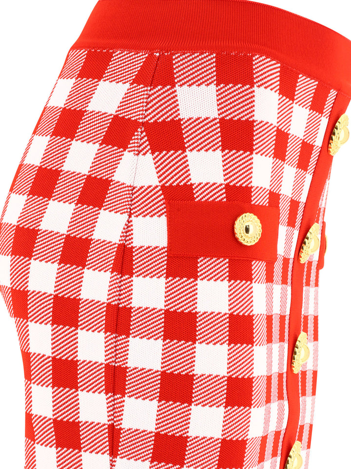 Gingham Skirt Skirts Red