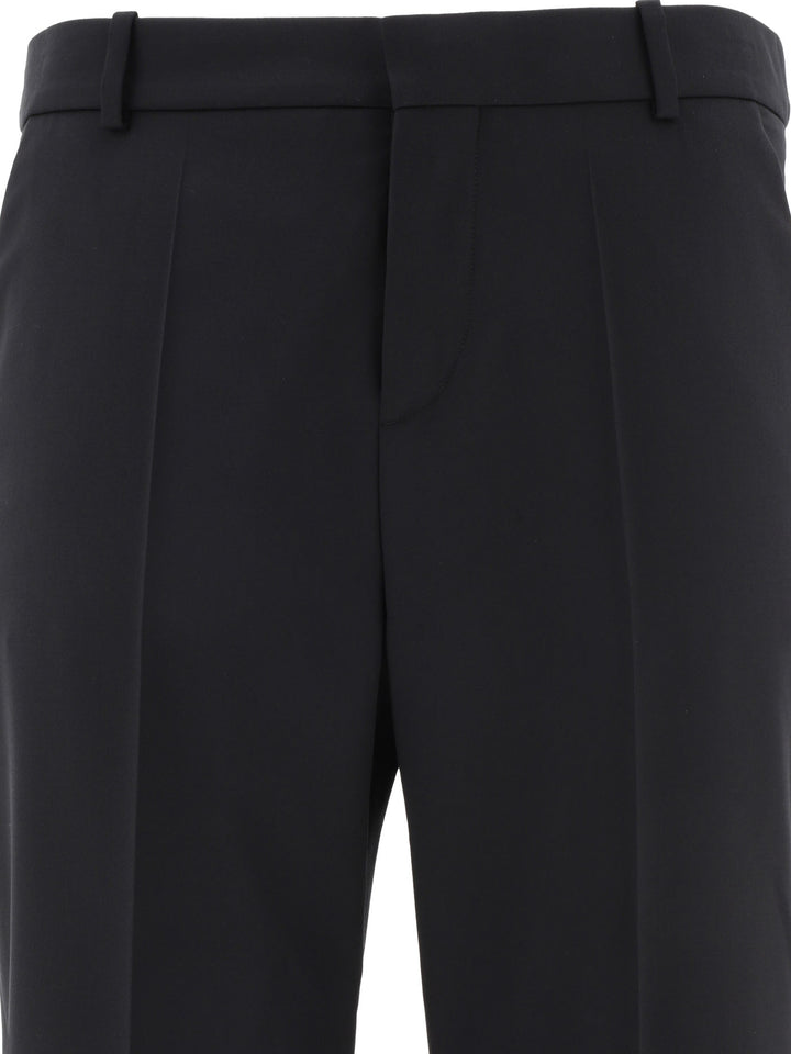 Wool Trousers Black