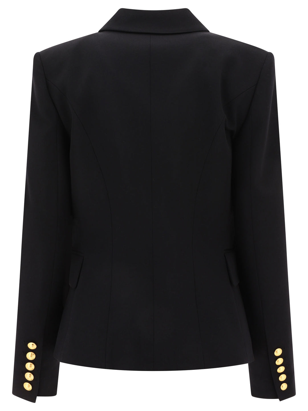 Double-Breasted Wool Jacket Jackets Black