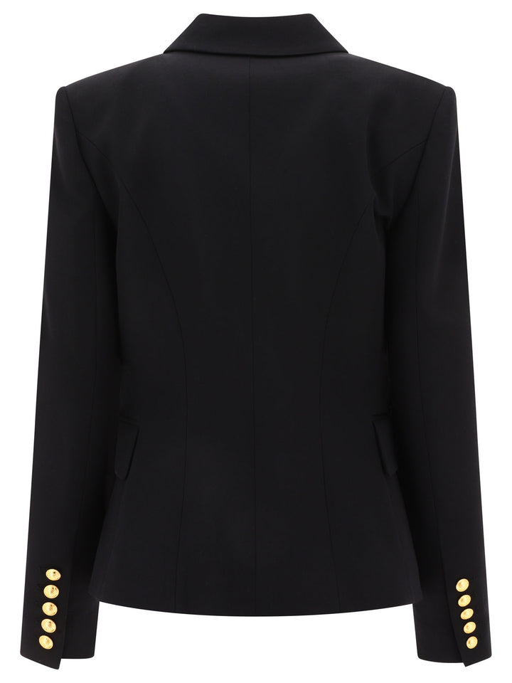 Double-Breasted Wool Jacket Jackets Black