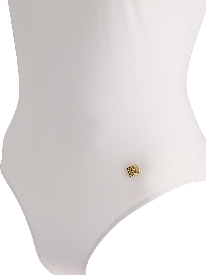 Swimsuit With Logo Costumes White