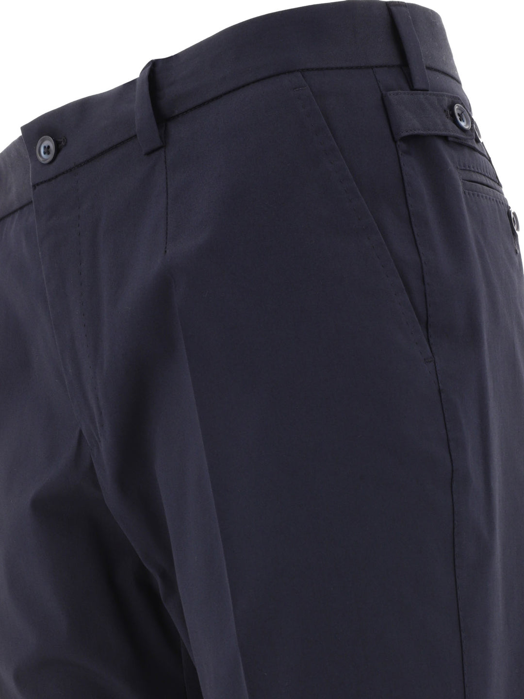 With Button Details Trousers Blue