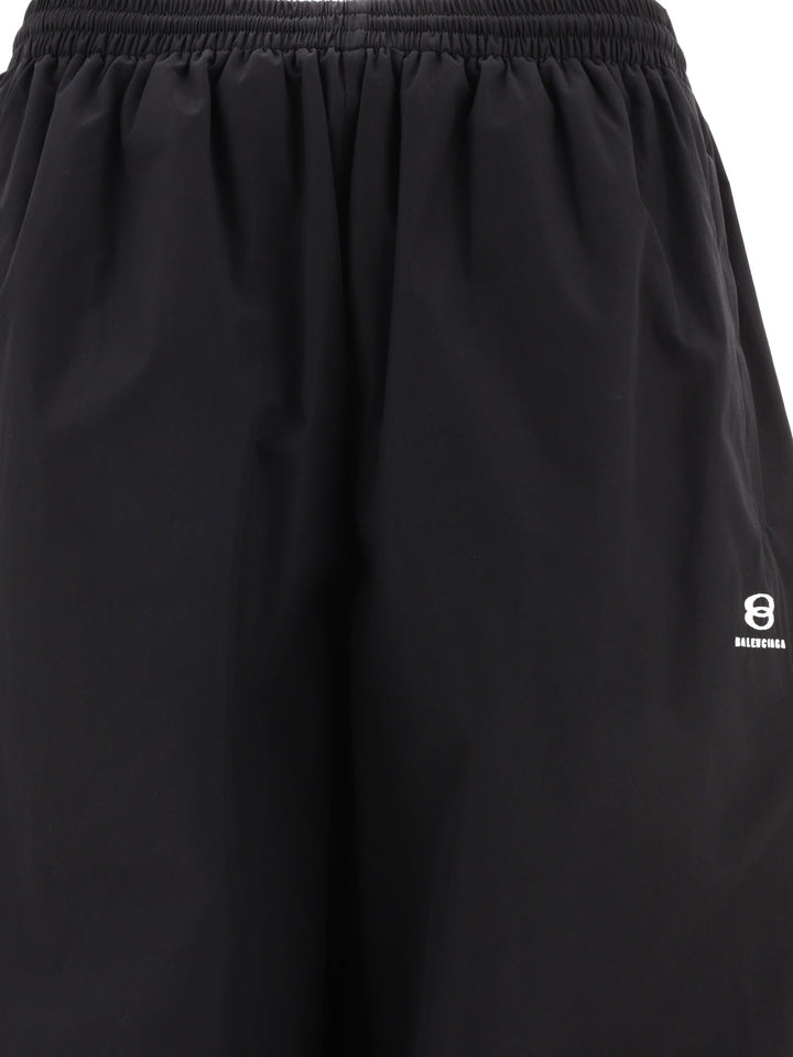 With Logo Trousers Black