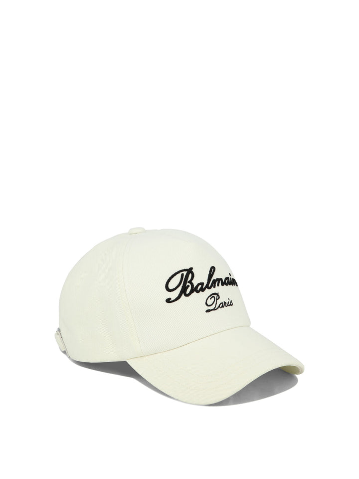 Balmain Paris Hats White